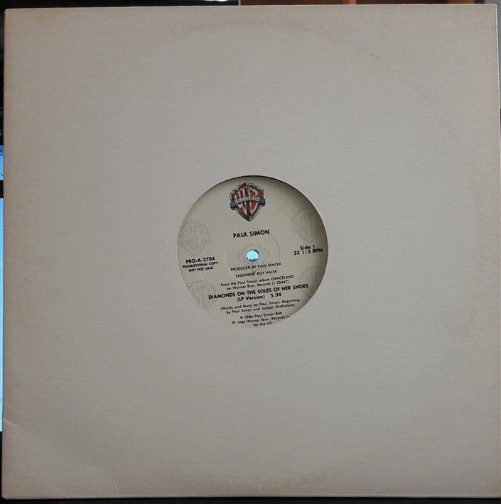 PAUL SIMON - DIAMONDS ON THE SOLES OF HER SHOES (1986) - 12'' MAXI SINGLE PLAK 2.EL PROMOTIONAL COPY