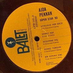 AJDA PEKKAN - SÜPER STAR '83 RENKLİ 2.EL PLAK