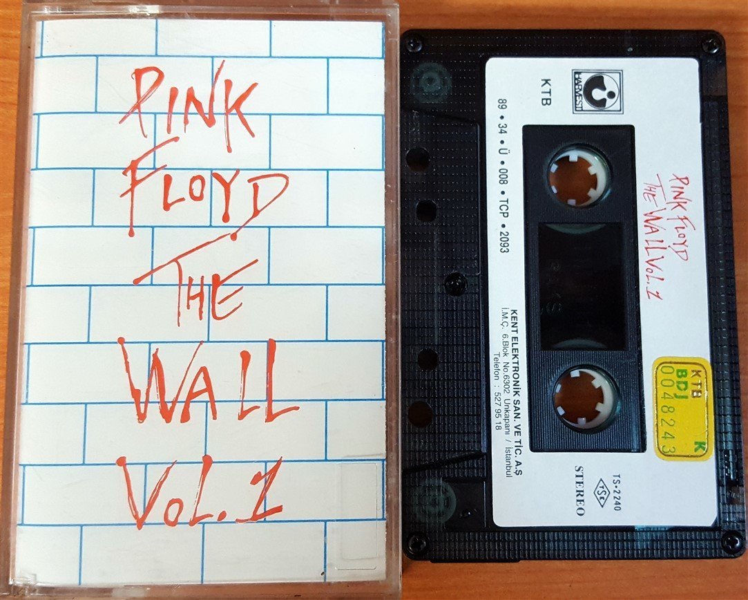 PINK FLOYD - THE WALL VOL 1 CASSETTE MADE IN TURKEY ''USED'' PAPER LABEL