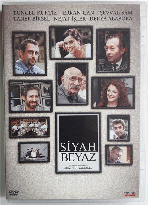 SİYAH BEYAZ - TUNCEL KURTİZ - ERKAN CAN - NEJAT İŞLER - AHMET BOYACIOĞLU - DVD 2.EL
