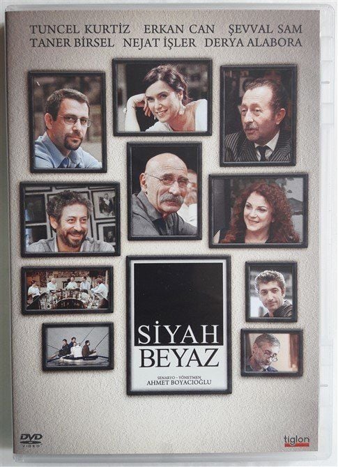 SİYAH BEYAZ - TUNCEL KURTİZ - ERKAN CAN - NEJAT İŞLER - AHMET BOYACIOĞLU - DVD 2.EL