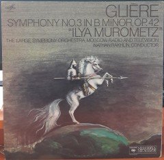 GLIERE: SYMPHONY NO.3, THE LARGE SYMPHONY ORCHESTRA, MOSCOW RADIO AND TELEVISION, NATHAN RAKHLIN (1975) - 2PLAK 2.EL
