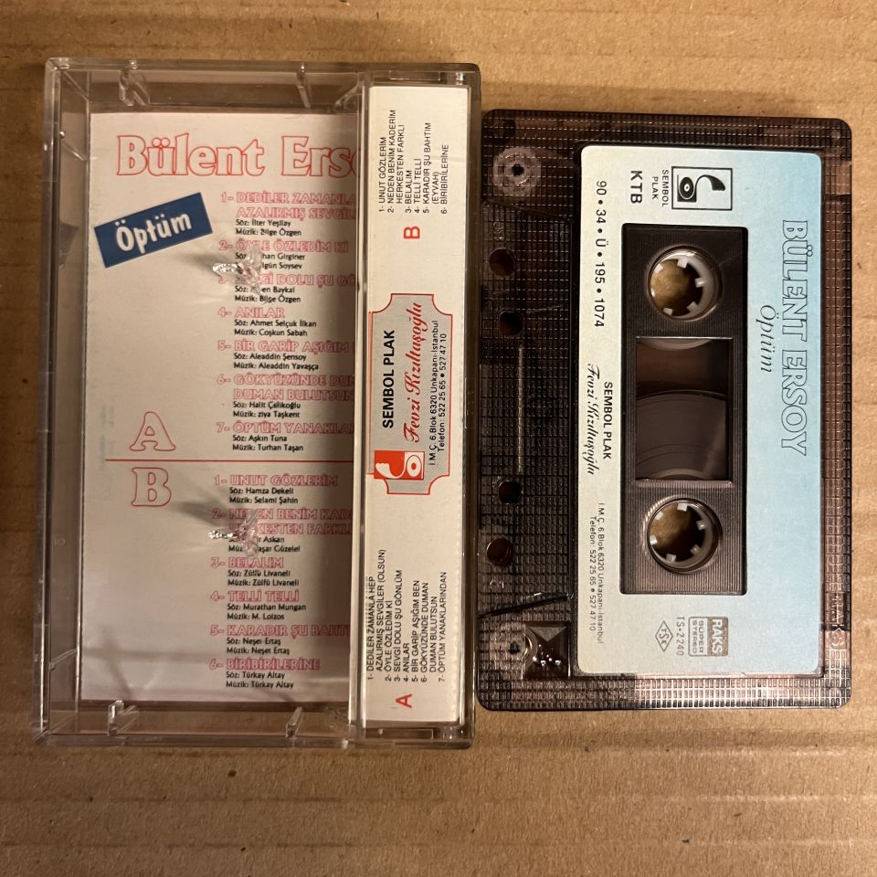 BÜLENT ERSOY - ÖPTÜM (1990) - KASET 2.EL