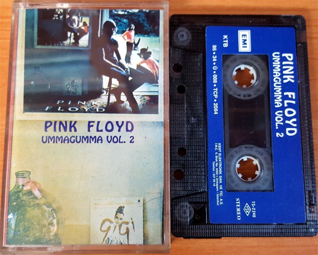 PINK FLOYD - UMMAGUMMA VOL 2 (1986) KENT CASSETTE MADE IN TURKEY ''USED'' PAPER LABEL