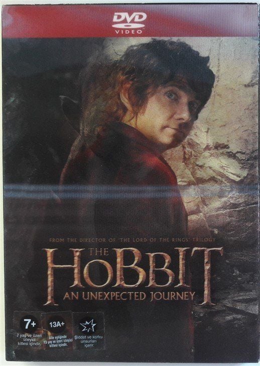 HOBBIT BEKLENMEDİK YOLCULUK - THE HOBBIT AN UNEXPECTED JOURNEY - IAN McKELLEN - MARTIN FREEMAN - PETER JACKSON - 2 DVD LENTICULAR KAPAK 2.EL