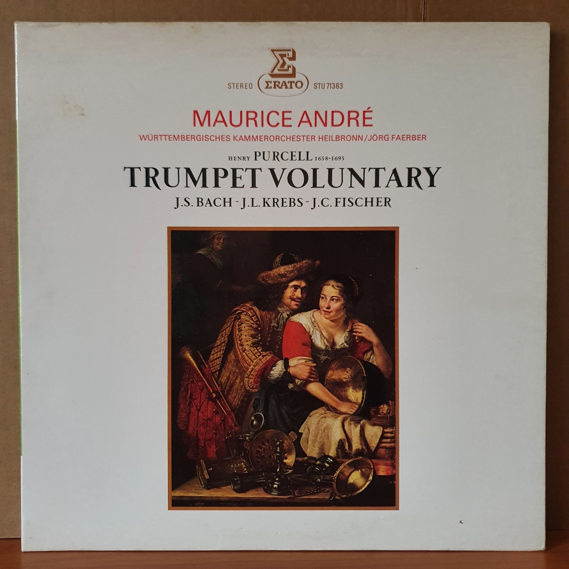 HENRY PURCELL: TRUMPET VOLUNTARY / J.S. BACH, J.L. KREBS, J.C. FISCHER / MAURICE ANDRE (1981) - LP 2.EL PLAK