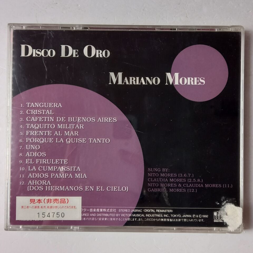MARIANO MORES - DISCO DE ORO (1992) - CD 2.EL