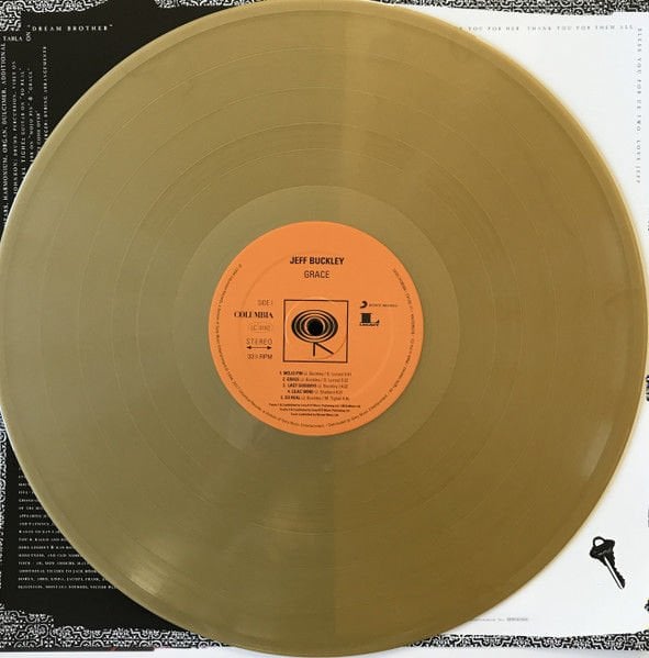 JEFF BUCKLEY - GRACE (1994) - LP GOLD COLOURED 2017 EDITION SIFIR PLAK