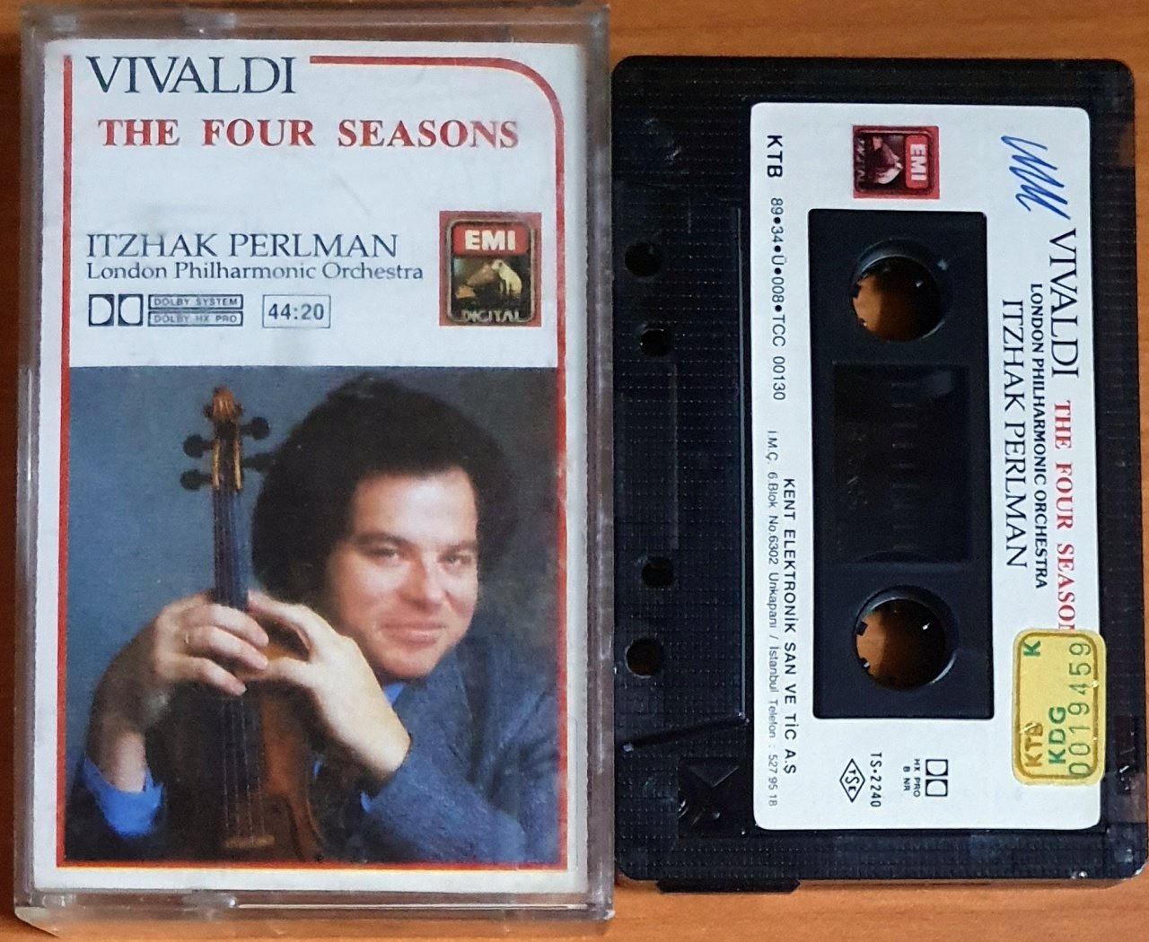 VIVALDI - THE FOUR SEASON / ITZHAK PERLMAN (1989) - KASET 2.EL