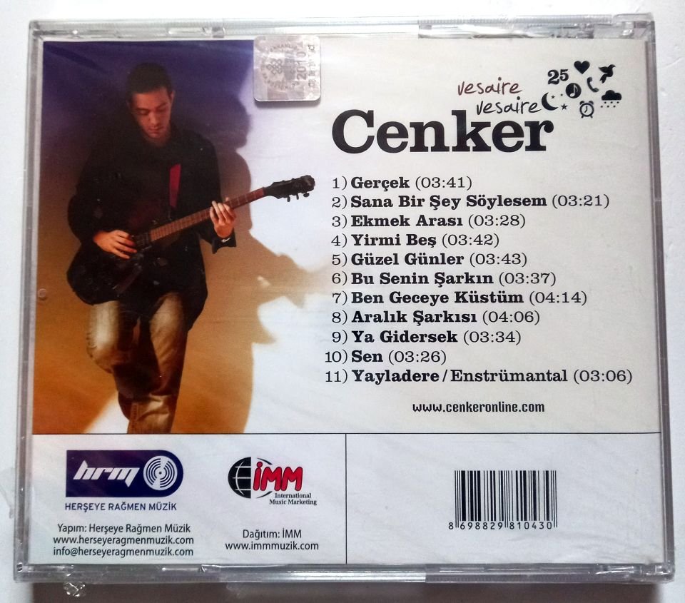 CENKER – VESAİRE VESAİRE (2010) - CD SIFIR
