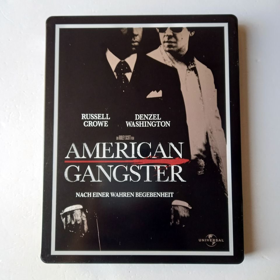 AMERICAN GANGSTER - RUSSELL CROWE, DENZEL WASHINGTON - YÖN.: RIDLEY SCOTT - BLU-RAY STEELBOOK METAL KUTU 2.EL