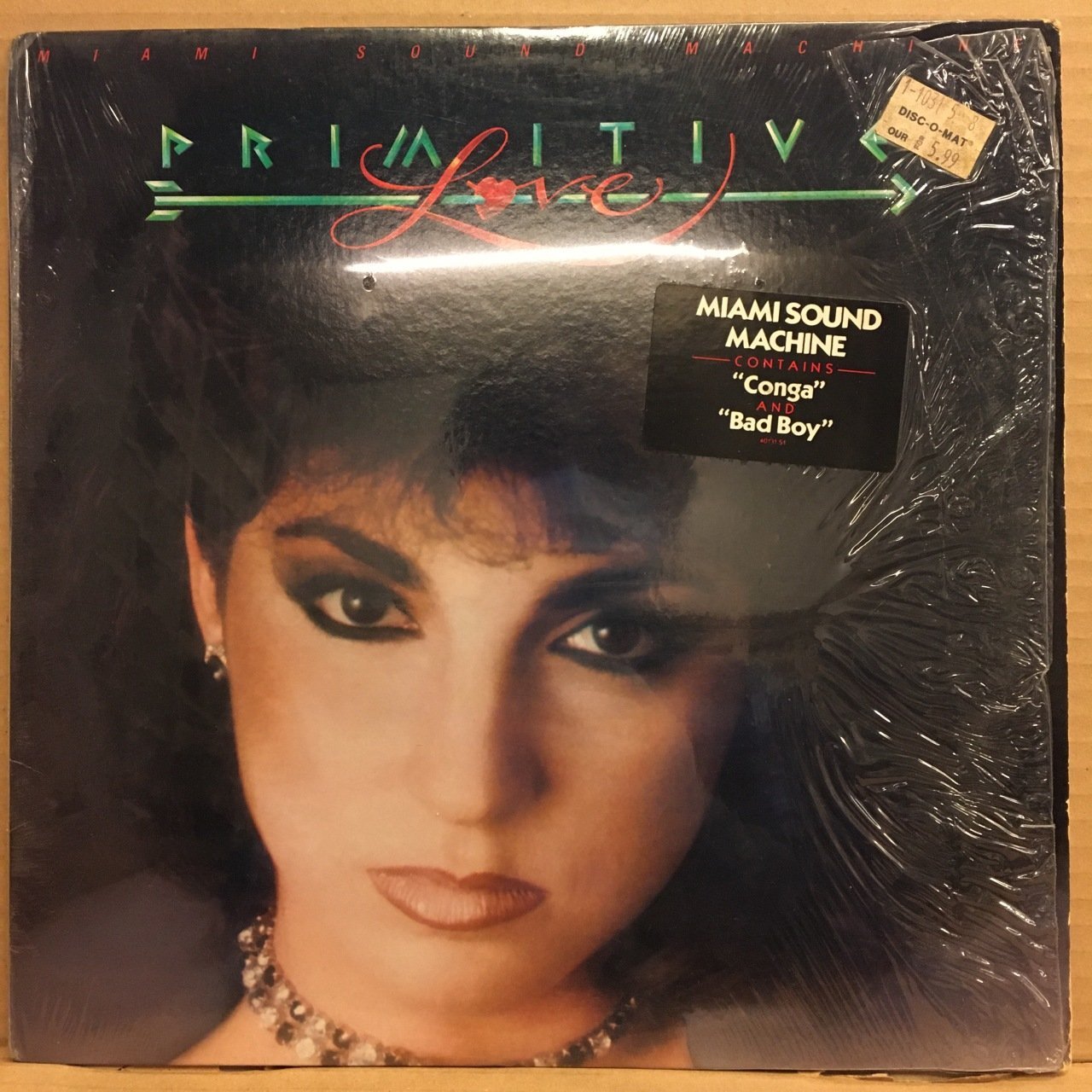 MIAMI SOUND MACHINE - PRIMITIVE LOVE (1985) - PLAK 2.EL (GLORIA ESTEFAN) CONGA