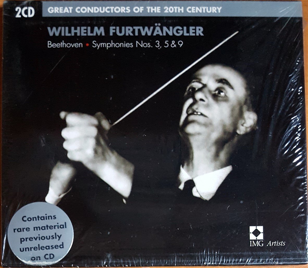 GREAT CONDUCTORS OF THE 20TH CENTURY / WILHELM FURTWANGLER / BEETHOVEN SYMPHONIES NOS. 3, 5 & 9 (2004) EMI CLASSICS 2CD SIFIR