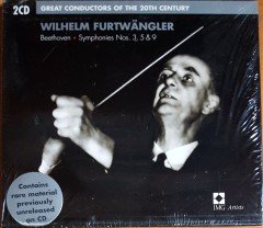 GREAT CONDUCTORS OF THE 20TH CENTURY / WILHELM FURTWANGLER / BEETHOVEN SYMPHONIES NOS. 3, 5 & 9 (2004) EMI CLASSICS 2CD SIFIR
