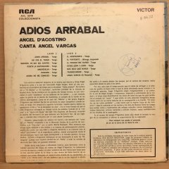 ANGEL D'AGOSTINO CON ANGEL VARGAS - ADIOS ARRABAL 2.EL PLAK ARJANTİN TANGO
