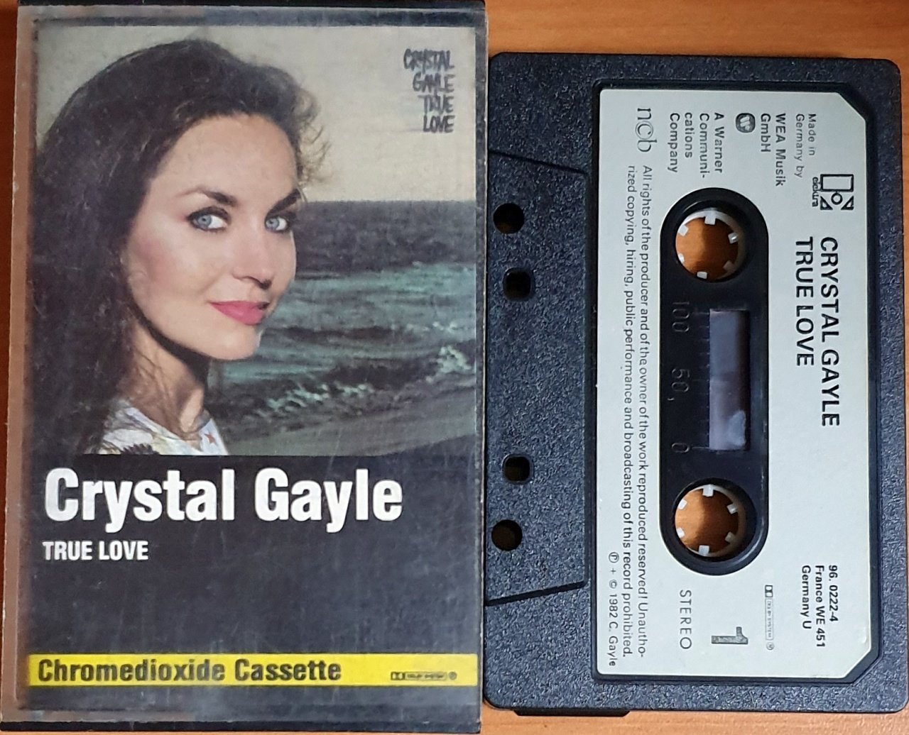 CRYSTAL GAYLE - TRUE LOVE - MADE IN GERMANY KASET ELEKTRA 2.EL