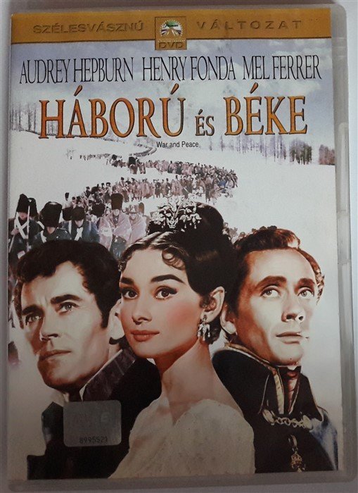 HÁBORÚ ÉS BÉKE - SAVAŞ VE BARIŞ - WAR AND PEACE - AUDREY HEPBURN - HENRY FONDA - MEL FERRER - KING VIDOR - DVD 2.EL (LEV TOLSTOY)