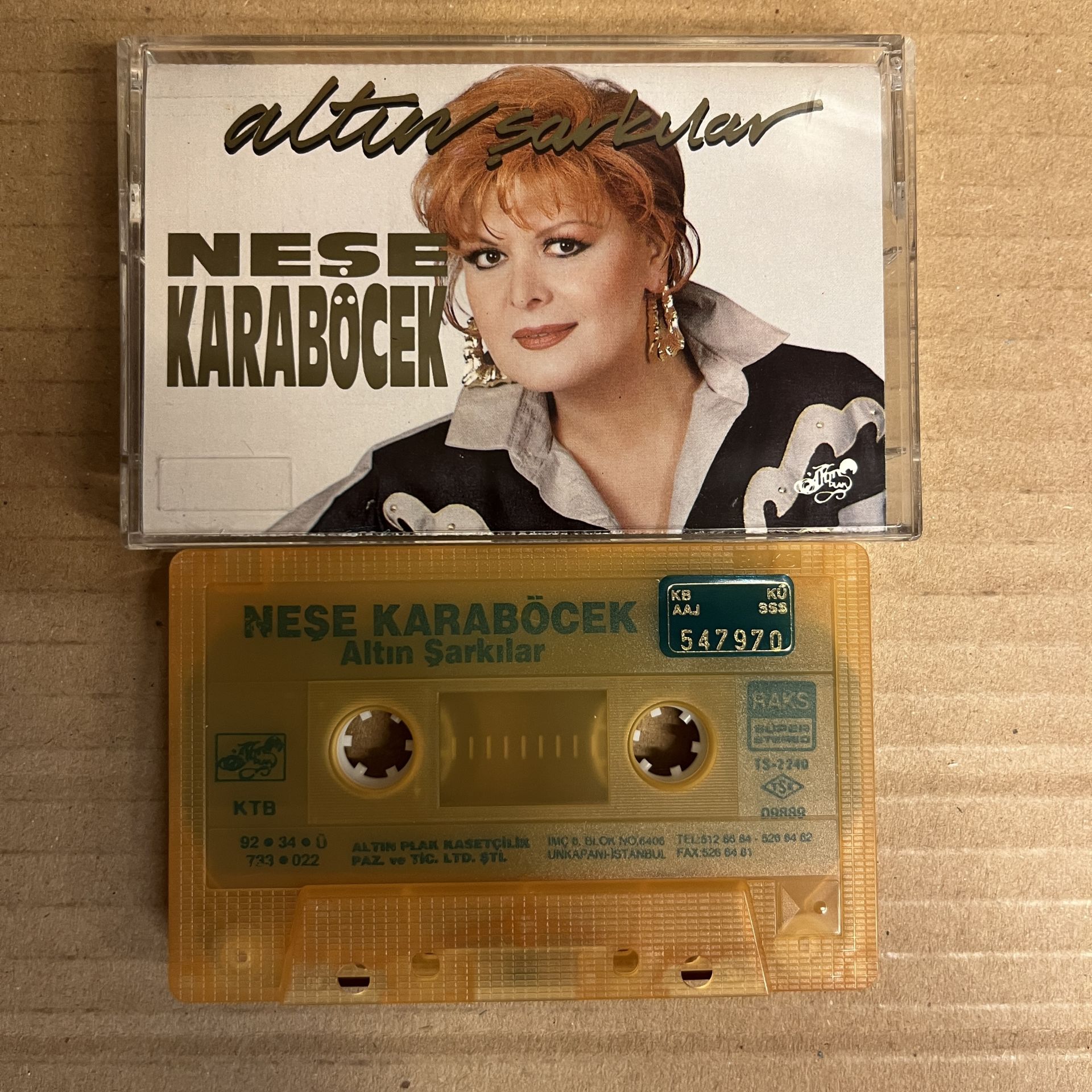 NEŞE KARABÖCEK - ALTIN ŞARKILAR (1992) - KASET 2.EL
