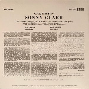 SONNY CLARK – COOL STRUTTIN' (1957) - LP SIFIR PLAK