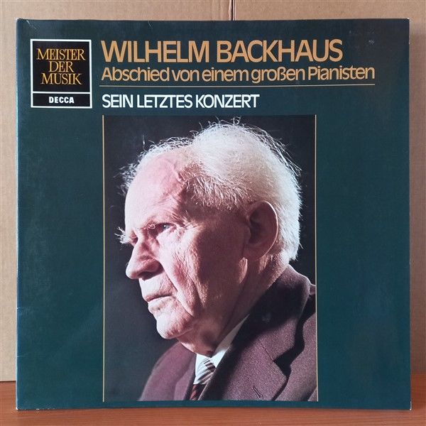 WILHELM BACKHAUS – ABSCHIED VON EINEM GROSSEN PIANISTEN / SEIN LETZTES KONZERT - LP 2.EL PLAK