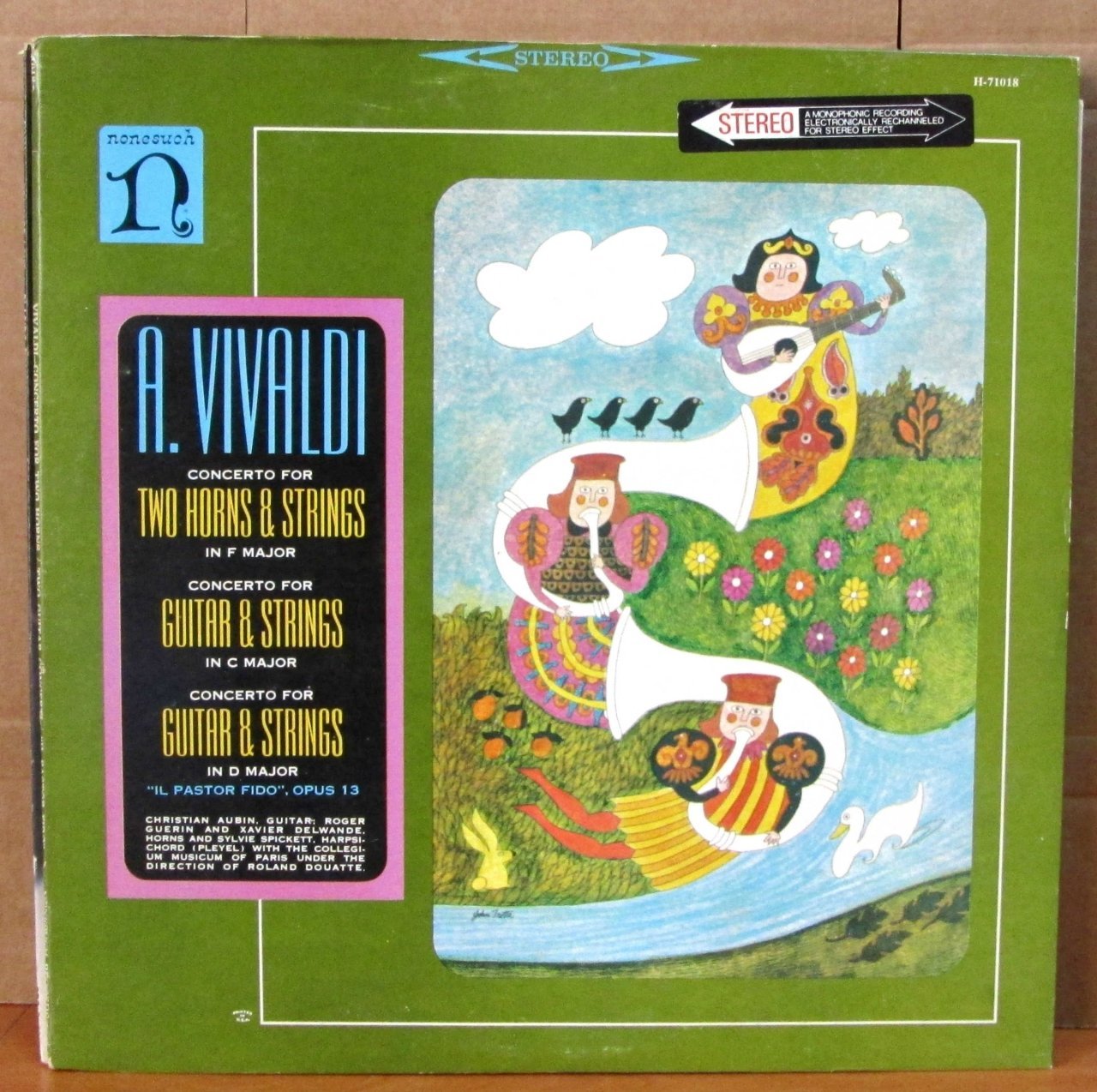 VIVALDI - CONCERTO TWO HORNS & STRINGS LP 2.EL