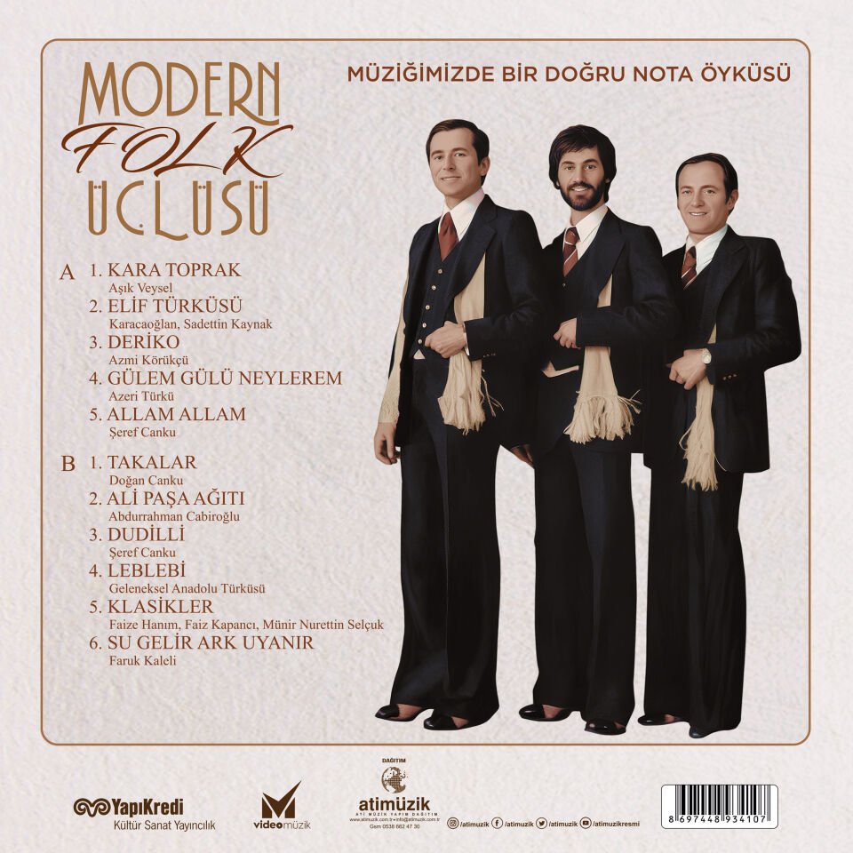 MODERN FOLK ÜÇLÜSÜ - MÜZİĞİMİZDE BİR DOĞRU NOTA ÖYKÜSÜ - LP 2026 RENKLİ SIFIR PLAK