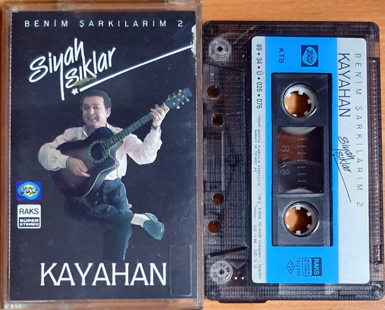 KAYAHAN - SİYAH IŞIKLAR (1989) - KASET YAŞAR KEKEVA 2.EL