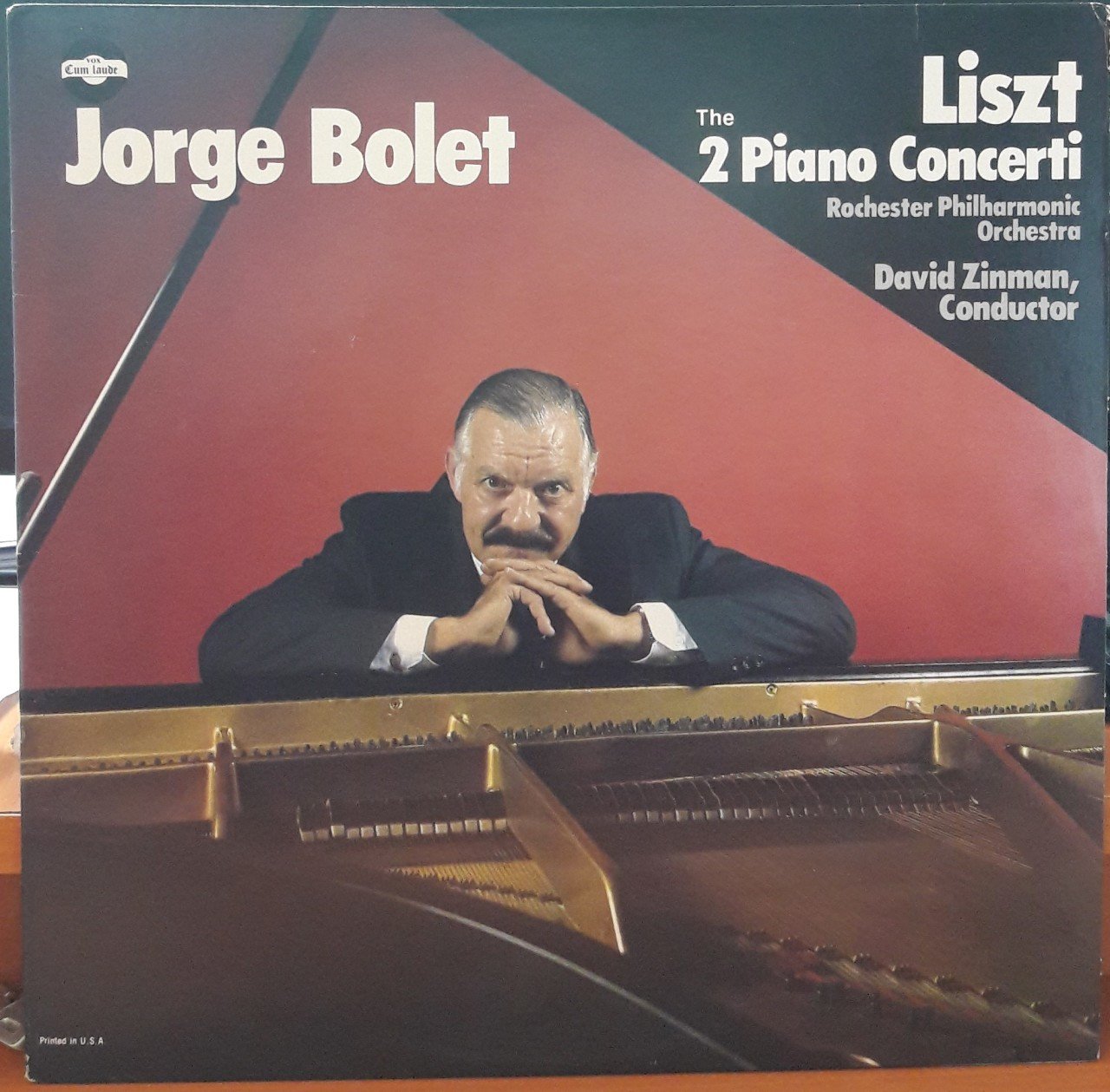LISZT: 2 PIANO CONCERTI, JORGE BOLET, THE PHILADELPHIA ORCHESTRA, JORGE BOLET, ROCHESTER PHILHARMONIC ORCHESTRA, DAVID ZINMAN (1981) - PLAK 2.EL