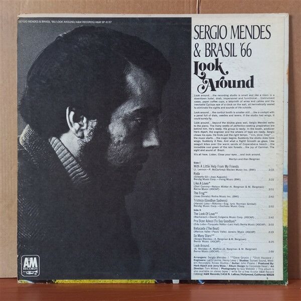 SERGIO MENDES & BRASIL '66 – LOOK AROUND (1968) - LP 2.EL PLAK