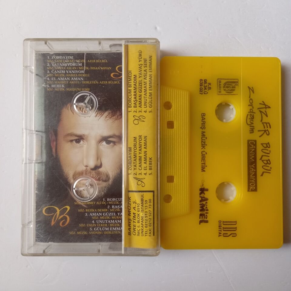 AZER BÜLBÜL - ZORDAYIM / CANIM YANIYOR (1998) - KASET 2.EL