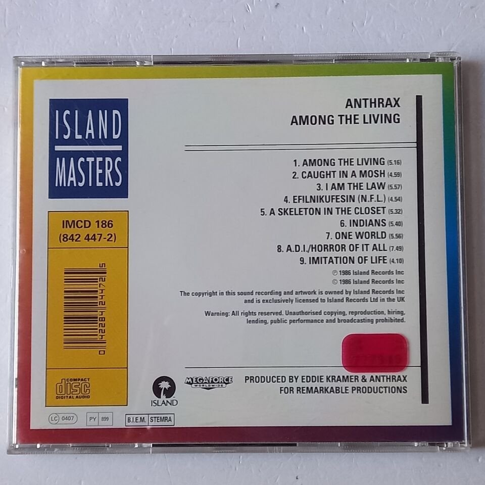 ANTHRAX – AMONG THE LIVING (1987) - CD REISSUE 2.EL