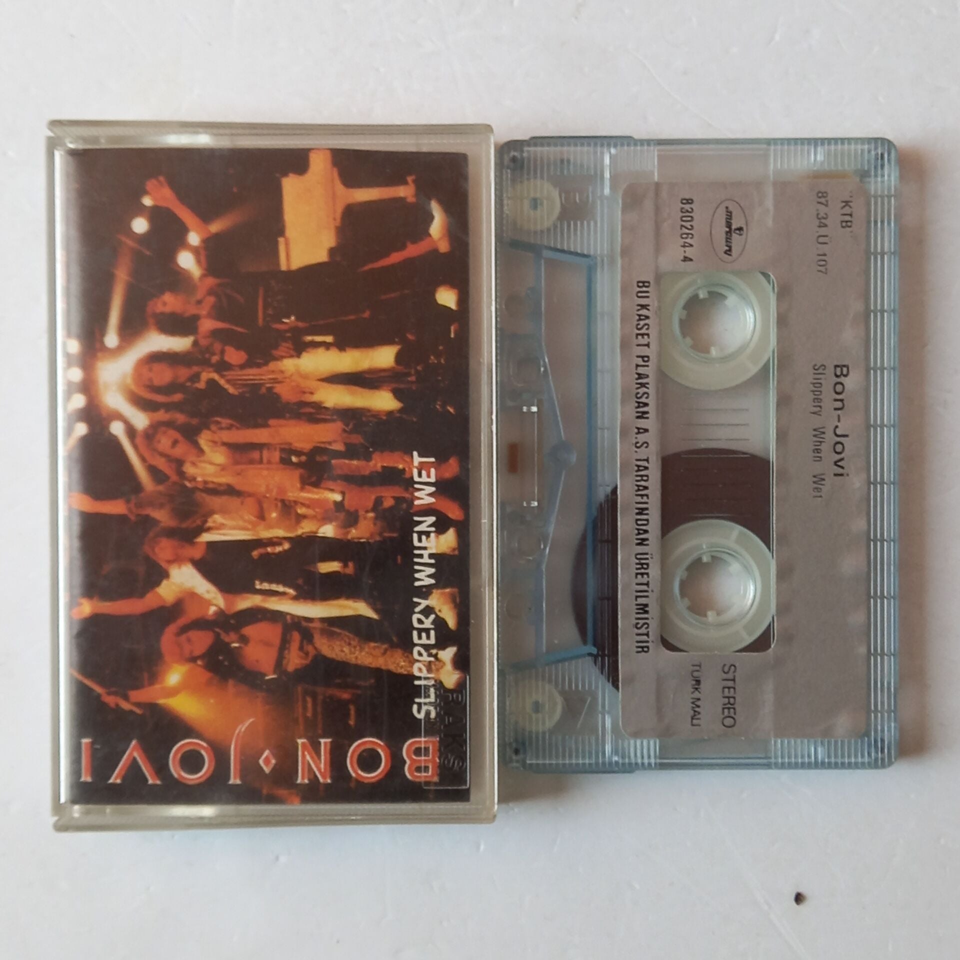 BON JOVI - SLIPPERY WHEN WET (1987) - KASET 2.EL