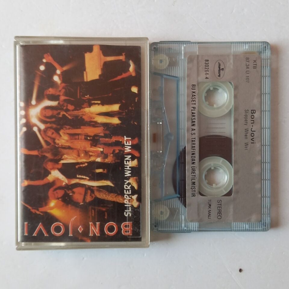 BON JOVI - SLIPPERY WHEN WET (1987) - KASET 2.EL
