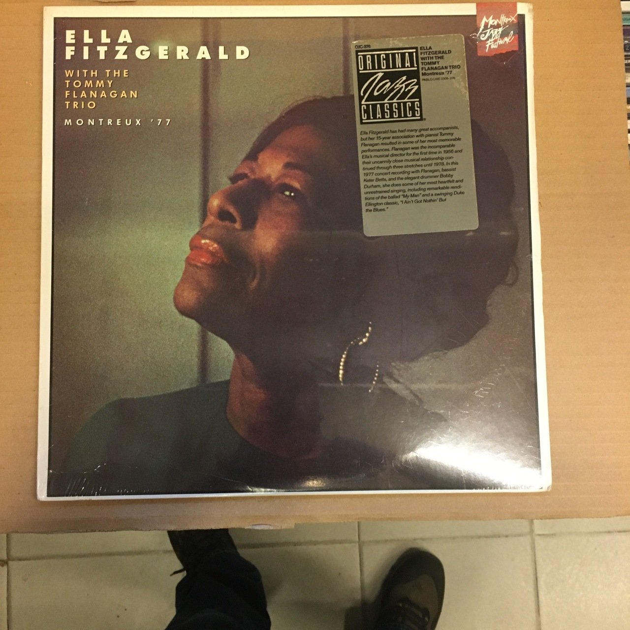 ELLA FITZGERALD WITH THE TOMMY FLANAGAN TRIO MONTREUX 77, DÖNEM BASKI SIFIR PLAK 1989 REISSUE