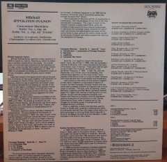 IPPOLITOV-IVANOV: CAUCASIAN SKETCHES, SYDNEY SYMPHONY ORCHESTRA, CHRISTOPHER LYNDON GEE (1985) - PLAK 2.EL