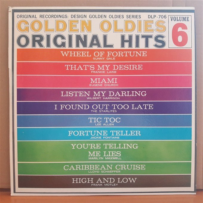 GOLDEN OLDIES ORIGINAL HITS VOLUME 6 (1962) - LP 2.EL PLAK