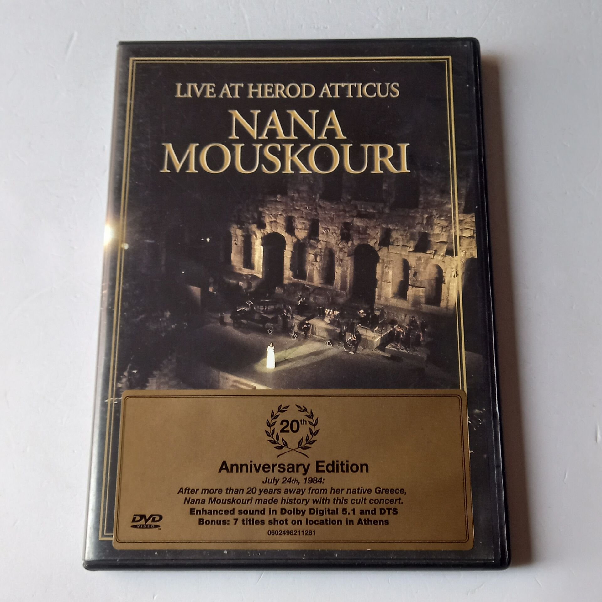 NANA MOUSKOURI - LIVE AT HEROD ATTICUS / 20TH ANNIVERSARY EDITION - DVD 2.EL