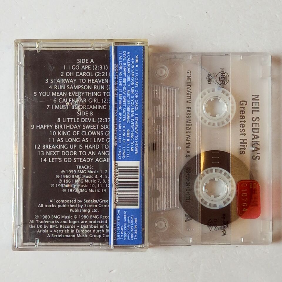 NEIL SEDAKA – NEIL SEDAKA'S GREATEST HITS (1996) - KASET 2.EL