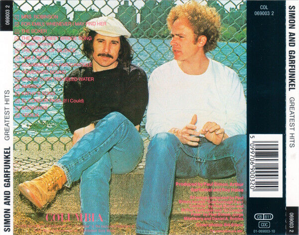 SIMON AND GARFUNKEL – SIMON AND GARFUNKEL'S GREATEST HITS (1972) - CD REISSUE JEWEL CASE AMBALAJINDA SIFIR