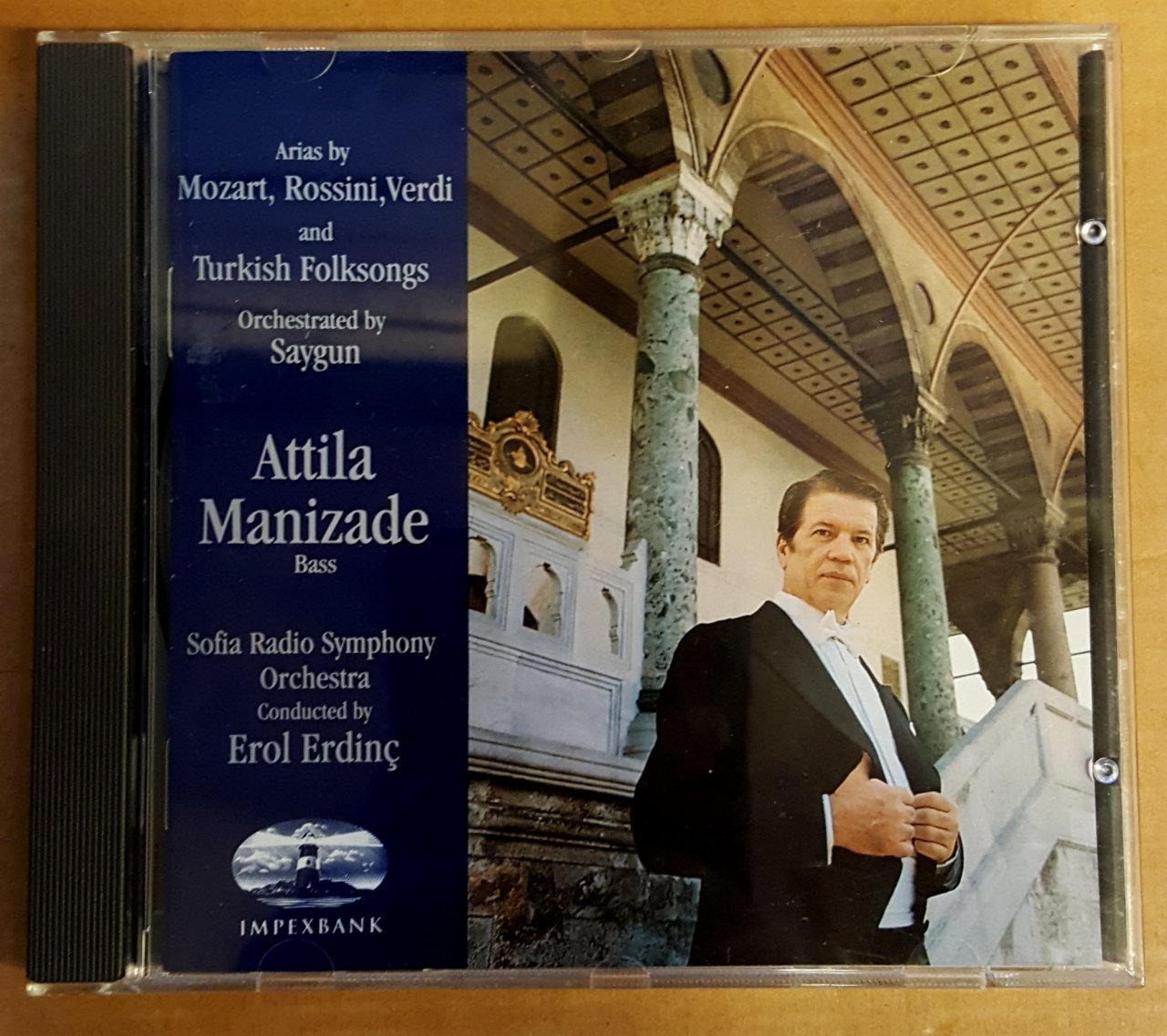 ATTİLLA MANİZADE- SINGS MOZART ROSSINI VERDI & TURKISH FOLK SONGS (1992) - CD EROL ERDİNÇ 2.EL 2.EL