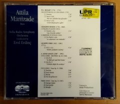 ATTİLLA MANİZADE- SINGS MOZART ROSSINI VERDI & TURKISH FOLK SONGS (1992) - CD EROL ERDİNÇ 2.EL 2.EL