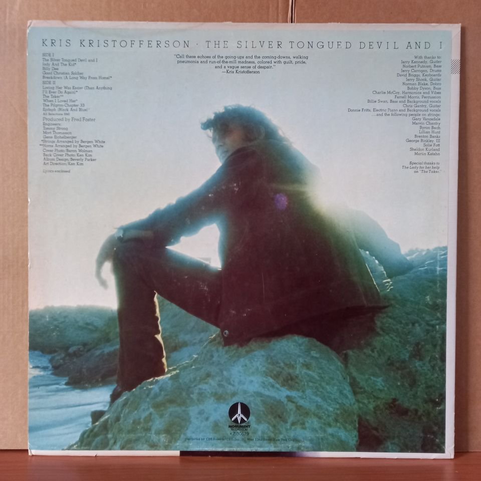 KRIS KRISTOFFERSON – THE SILVER TONGUED DEVIL AND I (1971) - LP 2. EL PLAK