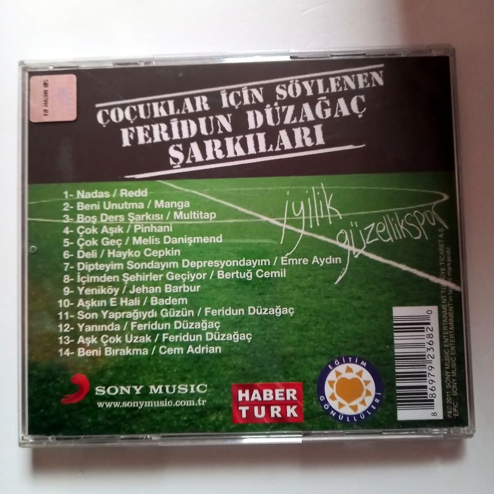 İYİLİK GÜZELLİKSPOR / ÇOCUKLAR İÇİN SÖYLENEN FERİDUN DÜZAĞAÇ ŞARKILARI (2011) - CD 2.EL