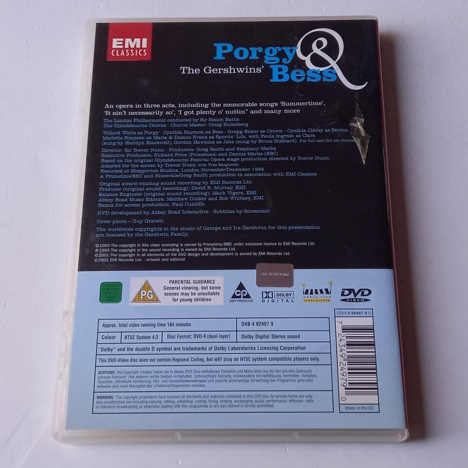THE GERSHWINS - PORGY AND BESS - DVD 2.EL