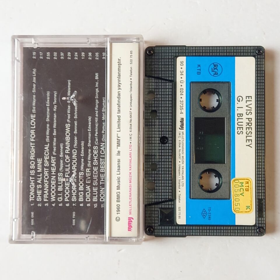 ELVIS PRESLEY – G. I. BLUES (1960) - KASET 1990 REMASTERED REISSUE 2.EL