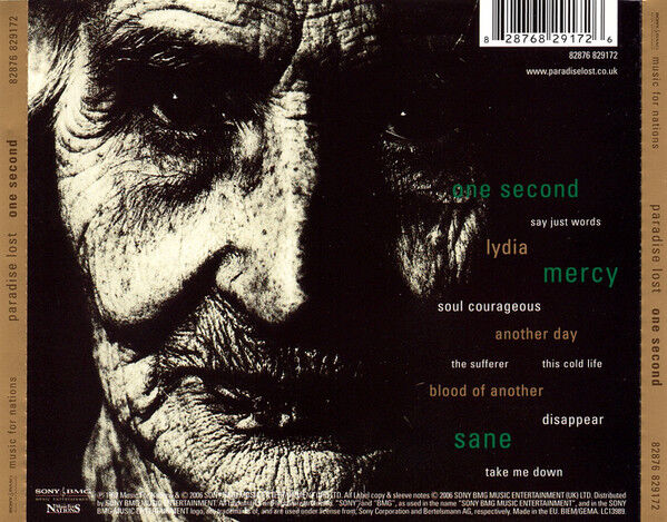 PARADISE LOST – ONE SECOND (1997) - CD 2006 REISSUE JEWEL CASE AMBALAJINDA SIFIR