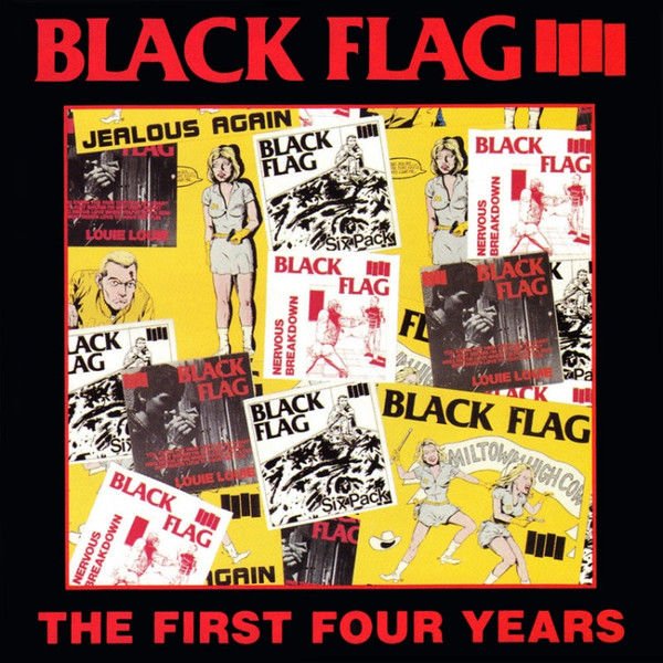 BLACK FLAG - THE FIRST FOUR YEARS (1983) - LP HARDCORE PUNK SIFIR PLAK