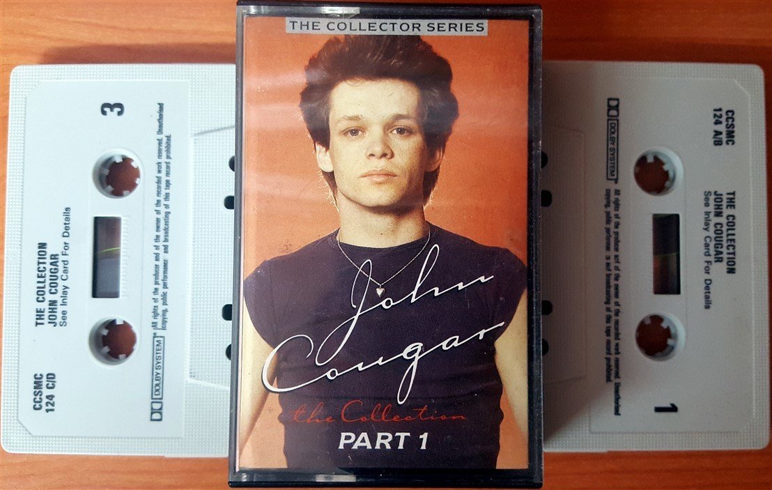 JOHN COUGAR - THE COLLECTION PART 1 & 2 DOUBLE CASSETTE MADE IN ENGLAND ''USED''