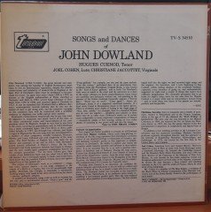DOWLAND: SONGS AND DANCES, HUGUES CUENOD (1973) - PLAK 2.EL