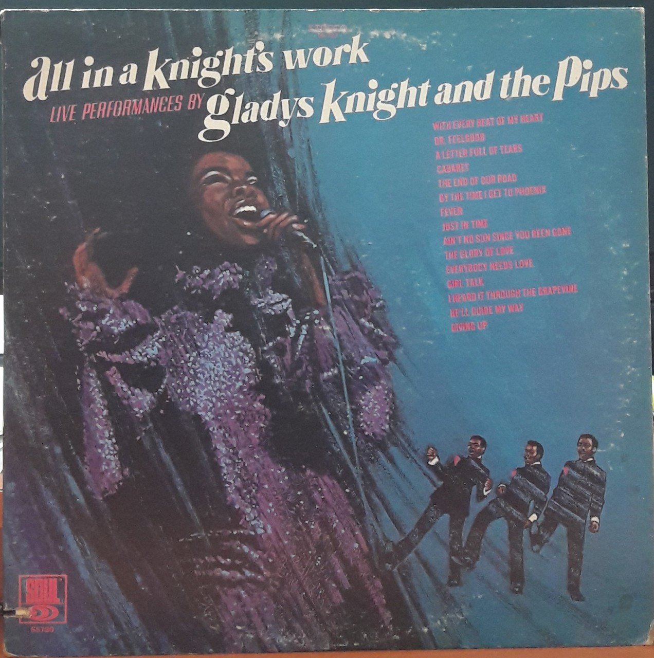 GLADYS KNIGHT AND THE PIPS - ALL IN A KNIGHT'S WORK (1970) - PLAK 2.EL